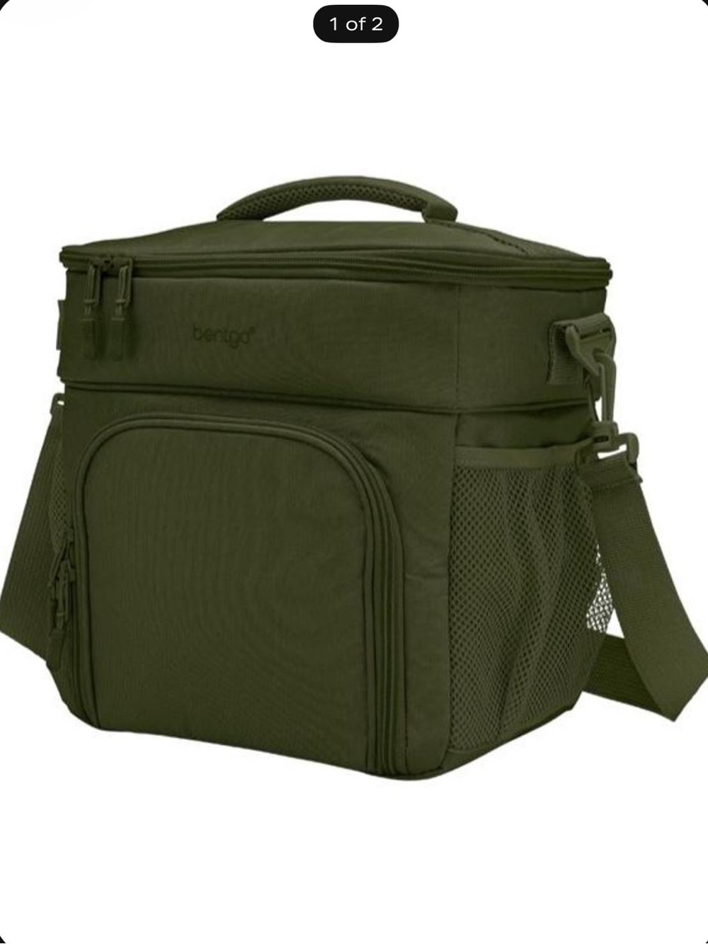 Bentgo Olive Green Insulated Lunch Cooler Bag